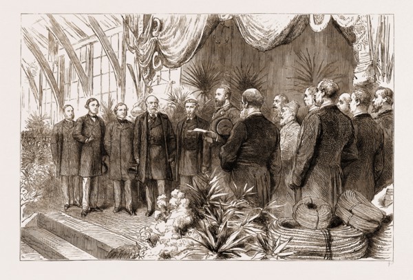 THE LAST OF THE INTERNATIONAL FISHERIES EXHIBITION: THE PRINCE OF WALES DECLARING THE EXHIBITION