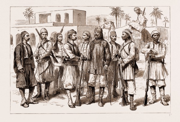 THE REBELLION IN THE SUDAN, 1883: SOME TYPES OF THE EXPEDITIONARY FORCE: Albanian Bashi Bazouk