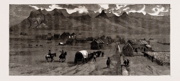 VRIJHEID, THE INTENDED CAPITAL OF THE NEW DUTCH ANNEXATION IN ZULULAND, SOUTH AFRICA, 1886