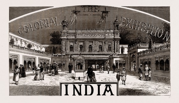 THE COURTYARD, INDIAN PALACE, 1886