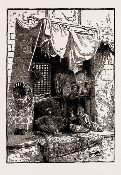 ILLUSTRATIONS FROM THE CATALOGUE OF THE ROYAL INSTITUTE OF PAINTERS IN WATER COLOURS, 1886: BAZAAR