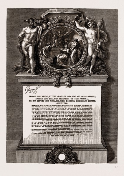 ROYAL ACADEMY DIPLOMA OF SIR JOSHUA REYNOLDS