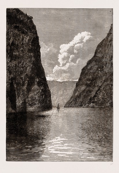 IN THE NAEROFJORD, NORWAY, 1886
