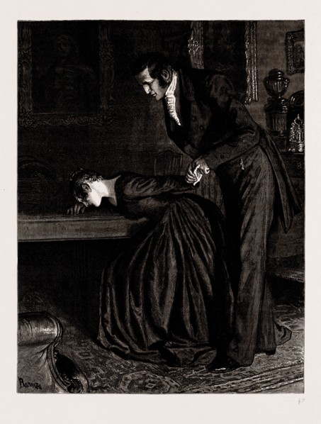 THE MAYOR OF CASTERBRIDGE, DRAWN BY ROBERT BARNES, WRITTEN BY THOMAS HARDY, 1886; "Don't cry, don't