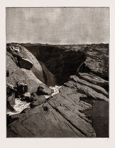 LULU FALLS AND CHASM, SOUTH AFRICA, 1886