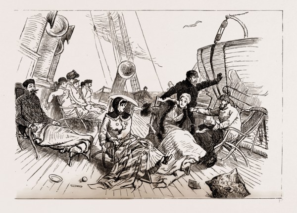 AMERICAN FACTS AND FANCIES: 1. ON THE WAY OUT, "A BIG STEAMER LIKE THIS NEVER ROLLS", THE LAST