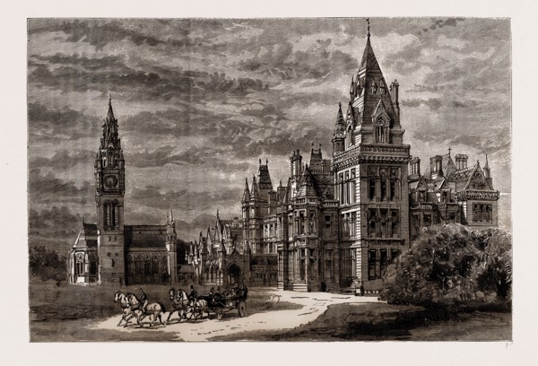 EATON HALL: THE PRINCIPAL ENTRANCE AND FRONT, UK, 1886