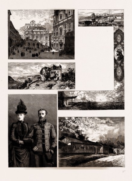 AUSTRIA-HUNGARY IN WORD AND PICTURE, 1886: THE OLD UNIVERSITY PLATZ, VIENNA; THE HABSBURG, ARGOVIE,
