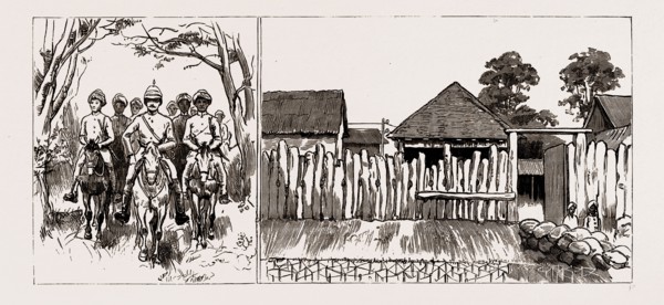 THE EXPEDITION TO UPPER BURMA, WITH THE TONGHOO FIELD FORCE, 1886: THE HEAD OF THE COLUMN, MOUNTED