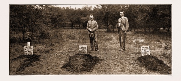 THE LATEST RISING IN SOUTH AFRICA: THE GRAVES OF THE MURDERED TRADERS AT POKWANI, 1897