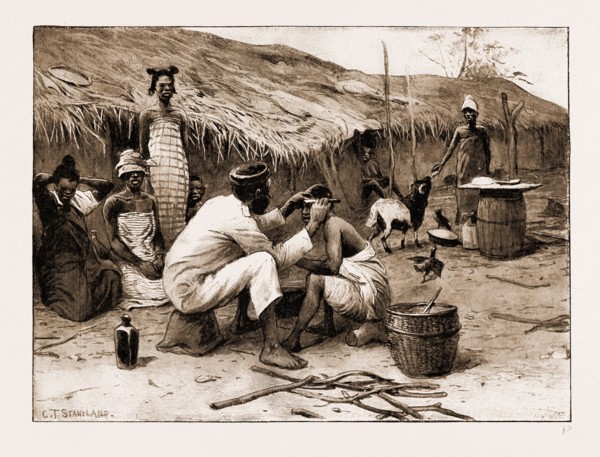THE ROYAL NIGER COMPANY'S EXPEDITION: EVERYDAY SCENES ON THE RIVER NIGER, 1897: HOUSSA SOLDIER