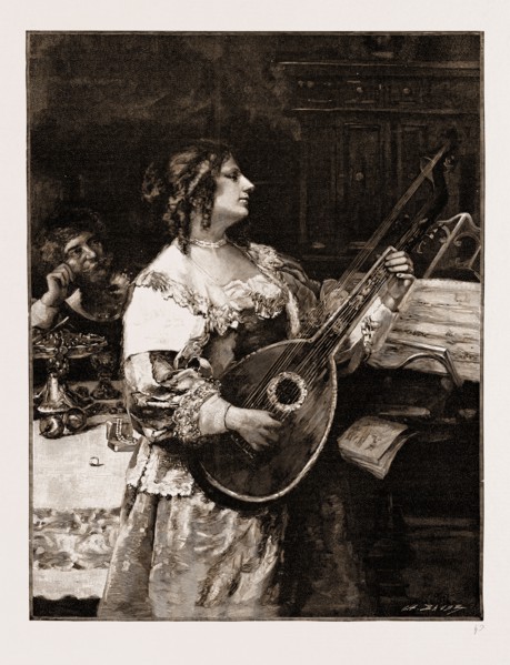 "PERFECT HARMONY", FROM THE PAINTING BY A.R. KEMPLIN, EXHIBITED IN THE SALON DES CHAMPS ELYSEES,