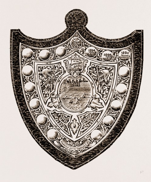 these indicate that the Honourable Artillery have won the shield twice and the Queen's Westminsters