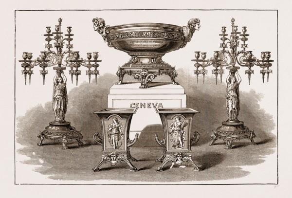 SERVICE OF PLATE PRESENTED BY THE UNITED STATES GOVERNMENT TO EACH OF THE GENEVA ARBITRATORS, 1873