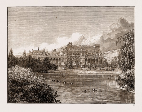 THE TOWN PARK, VIENNA AUSTRIA 1873