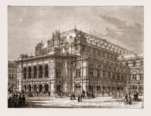 THE OPERA HOUSE, VIENNA AUSTRIA 1873