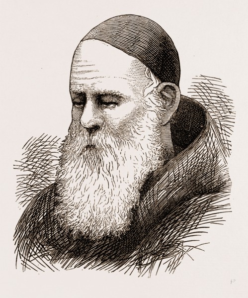 ITALIAN MONK, ENGRAVING 1873, ITALY