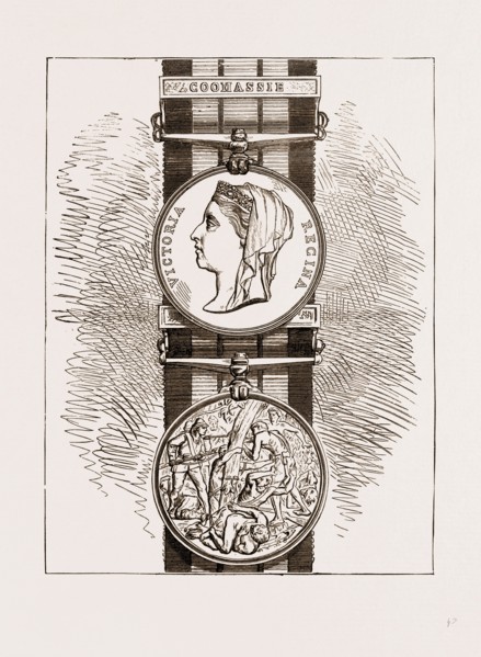 MEDAL AWARDED TO THE TROOPS ENGAGED IN THE ASHANTEE WAR, 1875