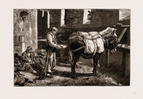 THE CIVIL WAR IN SPAIN, 1875: CARLIST BAGGAGE CARRIERS
