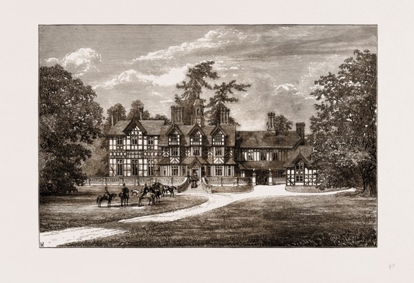 OLD COUNTRY SEATS, 1875: SEIGHFORD HALL, STAFFORDSHIRE, UK