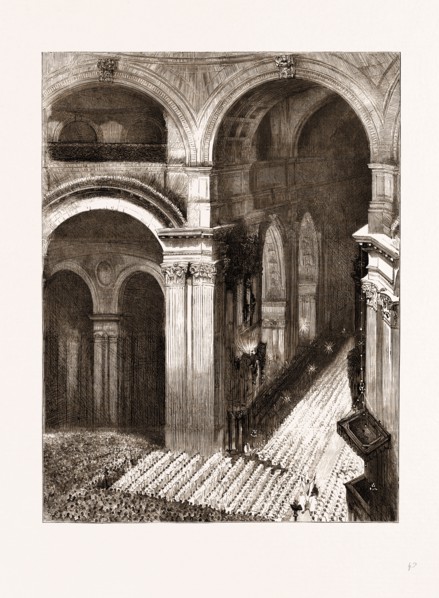 FESTIVAL OF THE LONDON GREGORIAN CHORAL ASSOCIATION IN ST. PAUL'S CATHEDRAL, LONDON, UK, 1875