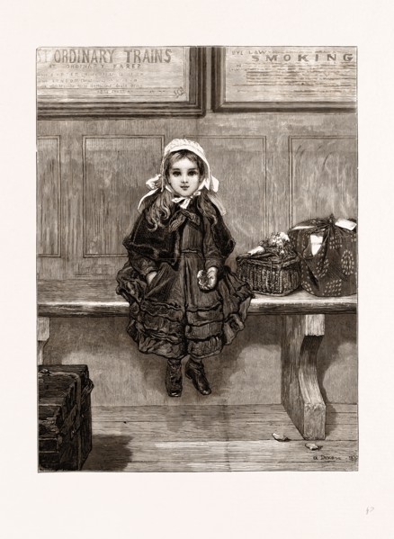 "TO BE LEFT TILL CALLED FOR" FROM THE PICTURE BY A. DIXON IN THE EXHIBITION OF THE ROYAL ACADEMY,