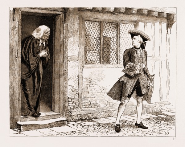 THE CHAPLAIN OF THE FLEET, DRAWN BY CHARLES GREEN; "You are the only man I ever knew who spent his