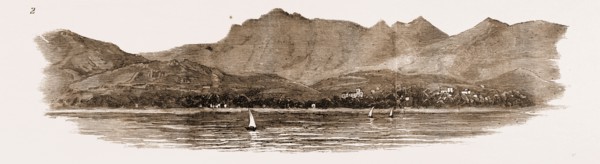 THE EARTHQUAKE AT SCIO, 1881: East Coast of the Island: Showing the Subsidence from Former