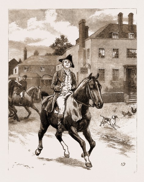 THE CHAPLAIN OF THE FLEET, DRAWN BY CHARLES GREEN, 1881; Will came the next morning, riding into