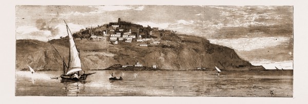 THE FRENCH OCCUPATION OF TUNIS, 1881: THE VILLAGE OF SAUDI BOU SAID, SHOWING THE SITE OF ANCIENT