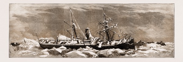 ICEBOUND IN THE BALTIC: THE STEAMER "WEST STANLEY" AFTER A WESTERLY GALE, 1881