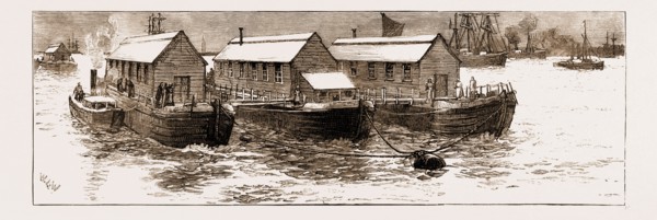 THE SMALL-POX EPIDEMIC: PROPOSED FLOATING HOSPITAL ON THE THAMES, UK, 1881