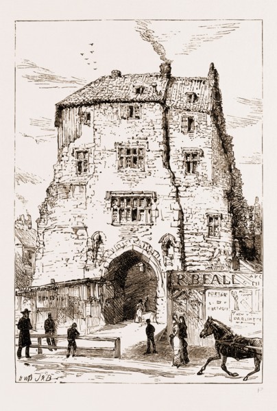THE BLACK GATE, NEWCASTLE, UK, 1881