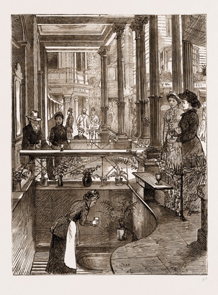 THE BATH AND WEST OF ENGLAND AGRICULTURAL SHOW AT TUNBRIDGE WELLS, UK, 1881: The Wells.