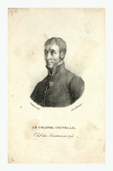 Head-and-shoulders portrait of Jean Marie Joseph Coutelle, commander of the first military balloon