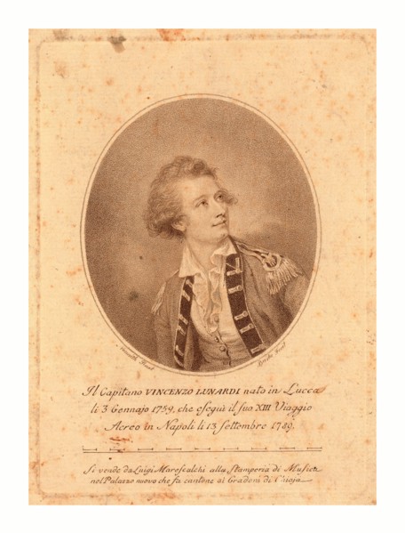Vincenzo Lunardi,  Nesmith, pinxt. ; Burke, fecit.