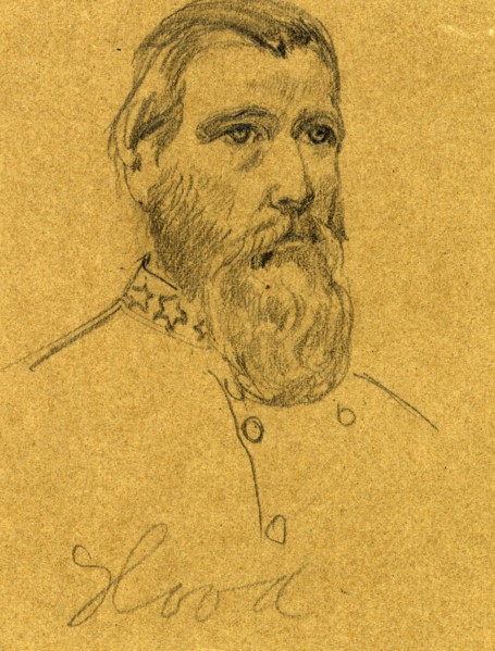 Confederate General John Bell Hood, 1862-1865, drawing, 1862-1865, by Alfred R Waud, 1828-1891, an