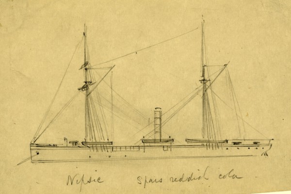 Nipsic, between 1860 and 1865, drawing on cream paper pencil, 11.3 x 17.7 cm. (sheet), 1862-1865,