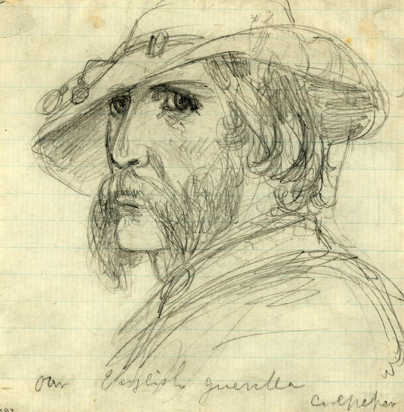 Our English guerrilla. Culpepper, drawing, 1862-1865, by Alfred R Waud, 1828-1891, an american