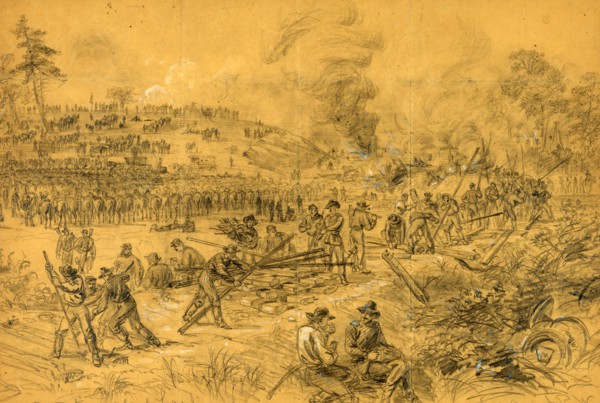 Destruction of Genl. Lees lines of Communication in Virginia by Genl. Wilson, drawing, 1862-1865,