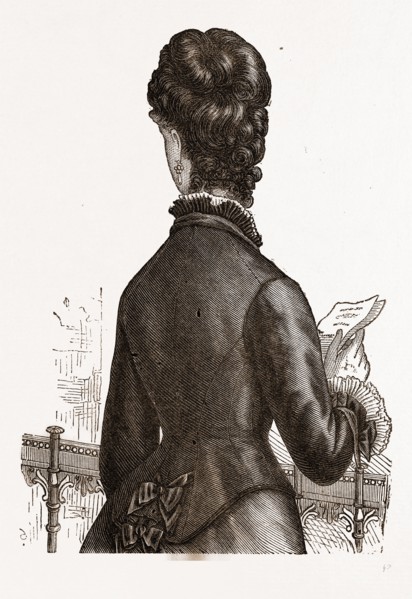BACK VIEW, 19th CENTURY  FASHION
