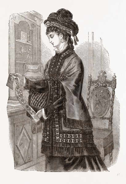 THE HILDEGARDE MANTELET, 19th CENTURY  FASHION