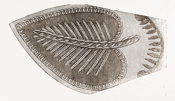 DESIGN FOR LAMP MATS, NEEDLEWORK, 19th CENTURY EMBROIDERY
