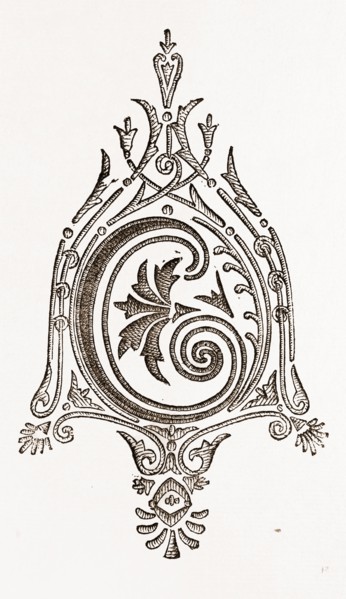MONOGRAM, NEEDLEWORK, 19th CENTURY EMBROIDERY