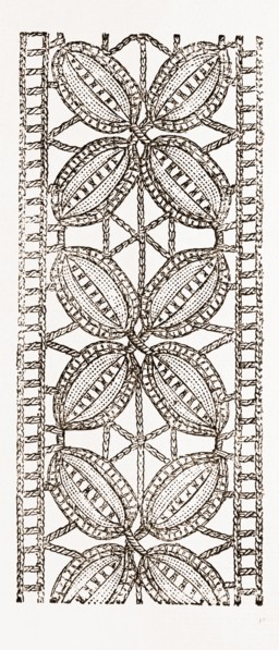INSERTION FOR UNDERLINEN, NEEDLEWORK, 19th CENTURY EMBROIDERY