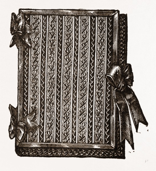 NEEDLE-BOOK, NEEDLEWORK, 19th CENTURY EMBROIDERY
