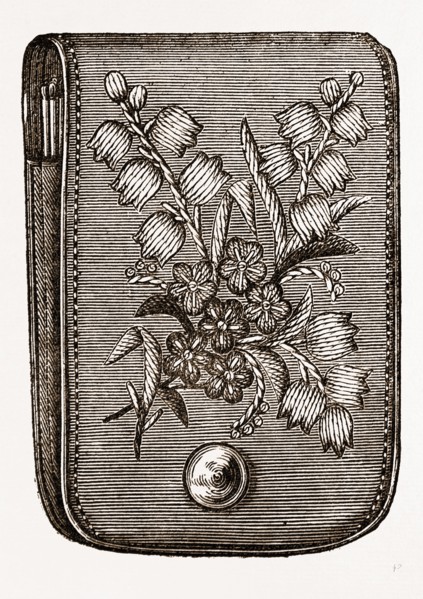 Case for Lucifer Matches, NEEDLEWORK, 19th CENTURY EMBROIDERY
