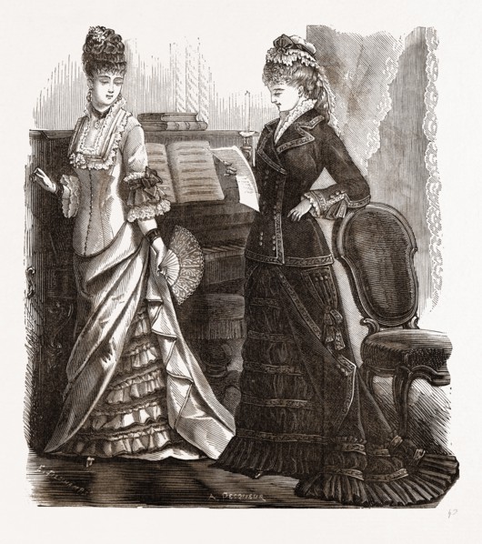 DINNER AND HOME TOILETTES, 19th CENTURY FASHION