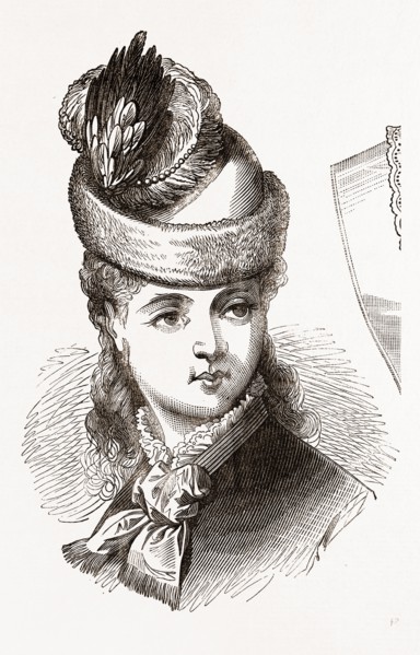 19th CENTURY FASHION, BONNET