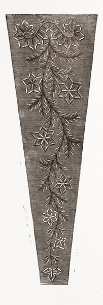 , NEEDLEWORK, 19th CENTURY EMBROIDERY, FASHION
